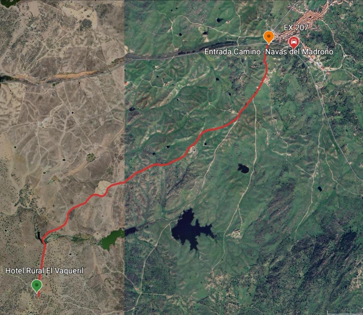 Hotel Rural El Vaqueril Navas del Madroño Kültér fotó